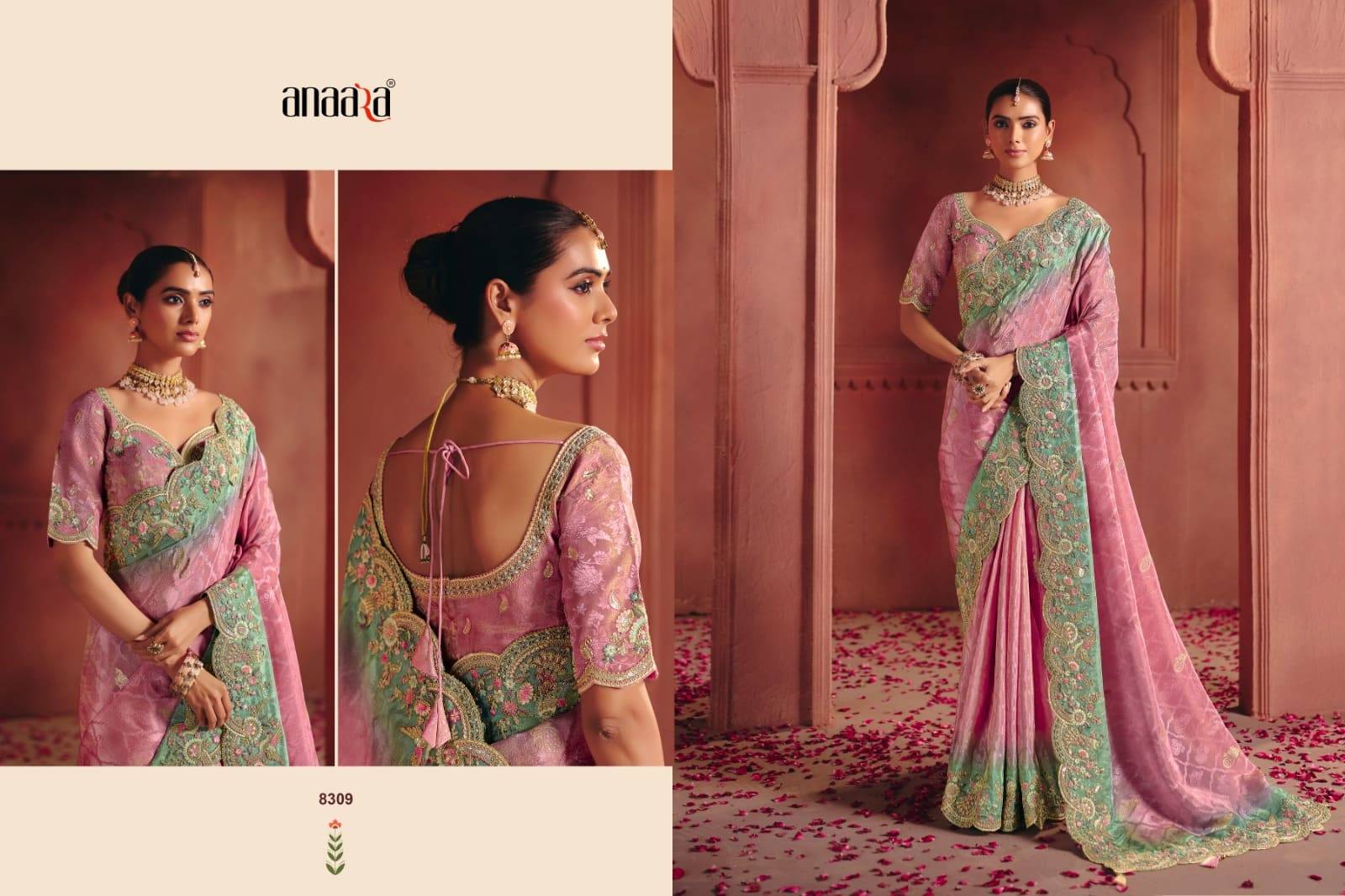 ANAARA 8300 SERIES BY TATHASTU 8301 to 8312 Series Indian Traditional Bridal Wear Collection Beautiful Stylish Fancy Colorful Party Wear & Occasional Wear Silk Sarees At Wholesale Price
